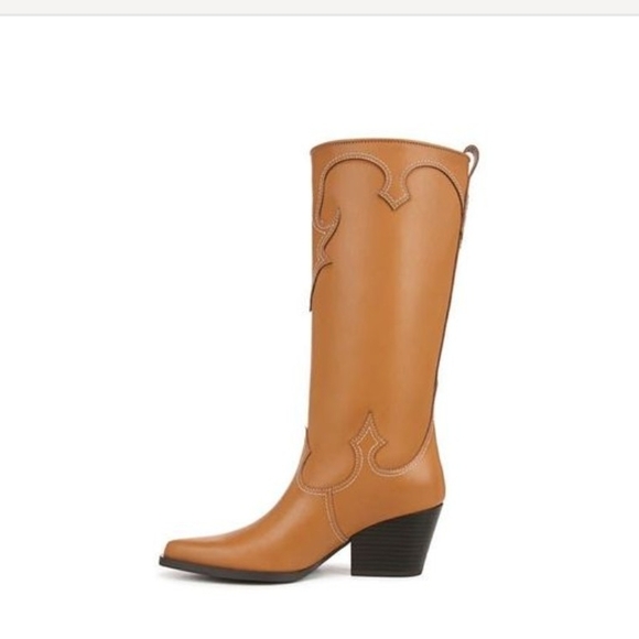 Zodiac-Brown-Tan-Dawson- Western-Style Women's Boots - Picture 2 of 9